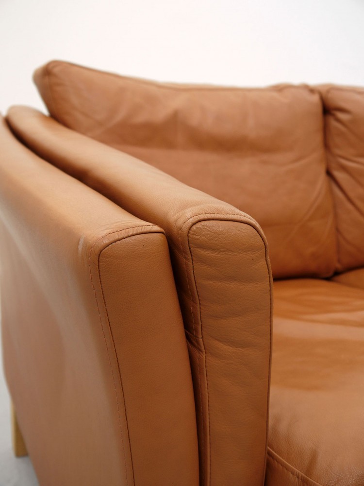 Mogens Hansen – Danish Two Seat Leather Sofa