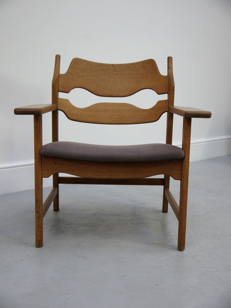 Henning Kjaernulf – Solid Oak ‘Razor’ Lounge Chair
