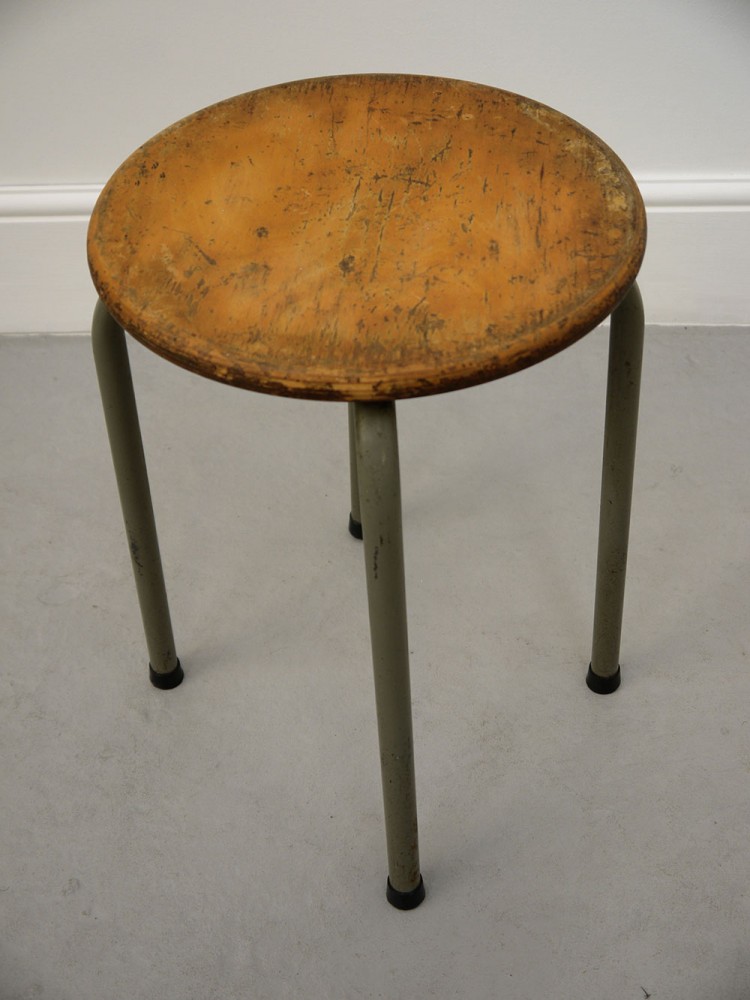 Jean Prouve – Lacquered Metal Stool