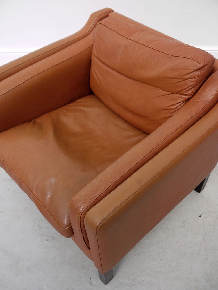 Borge Mogensen – Tan Leather Club Chair