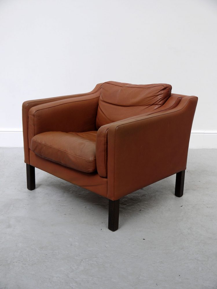 Borge Mogensen – Tan Leather Club Chair
