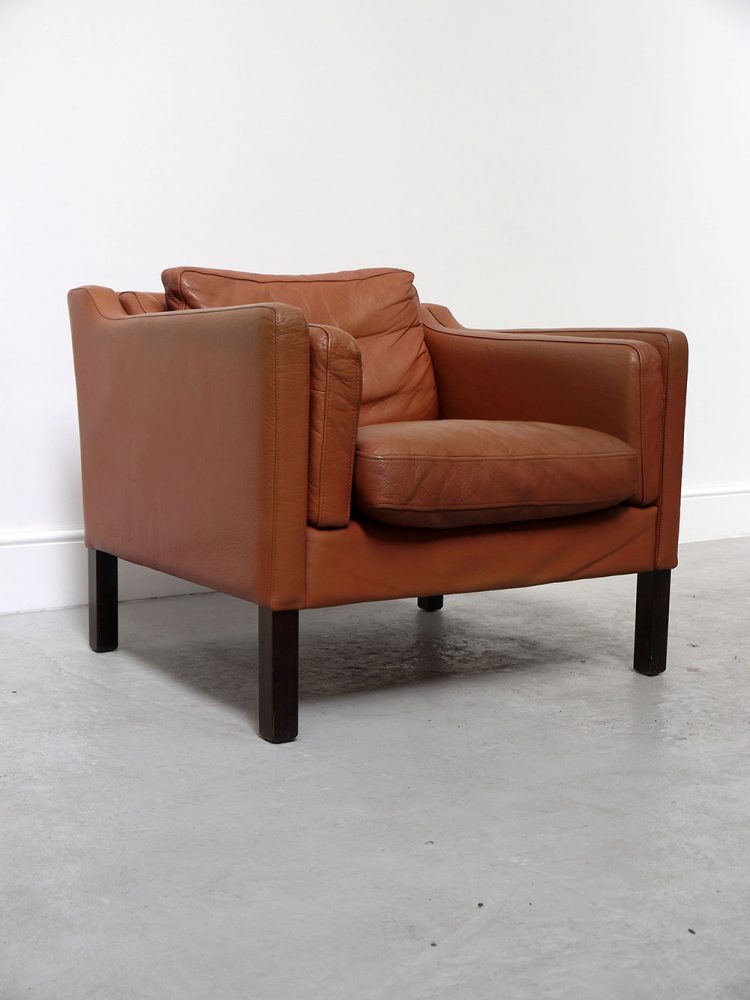 Borge Mogensen – Tan Leather Club Chair