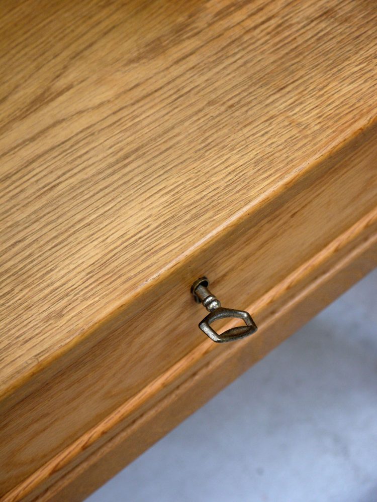 Gunner Myrstrand – Swedish Pair of Oak Bedside Tables with Drawers