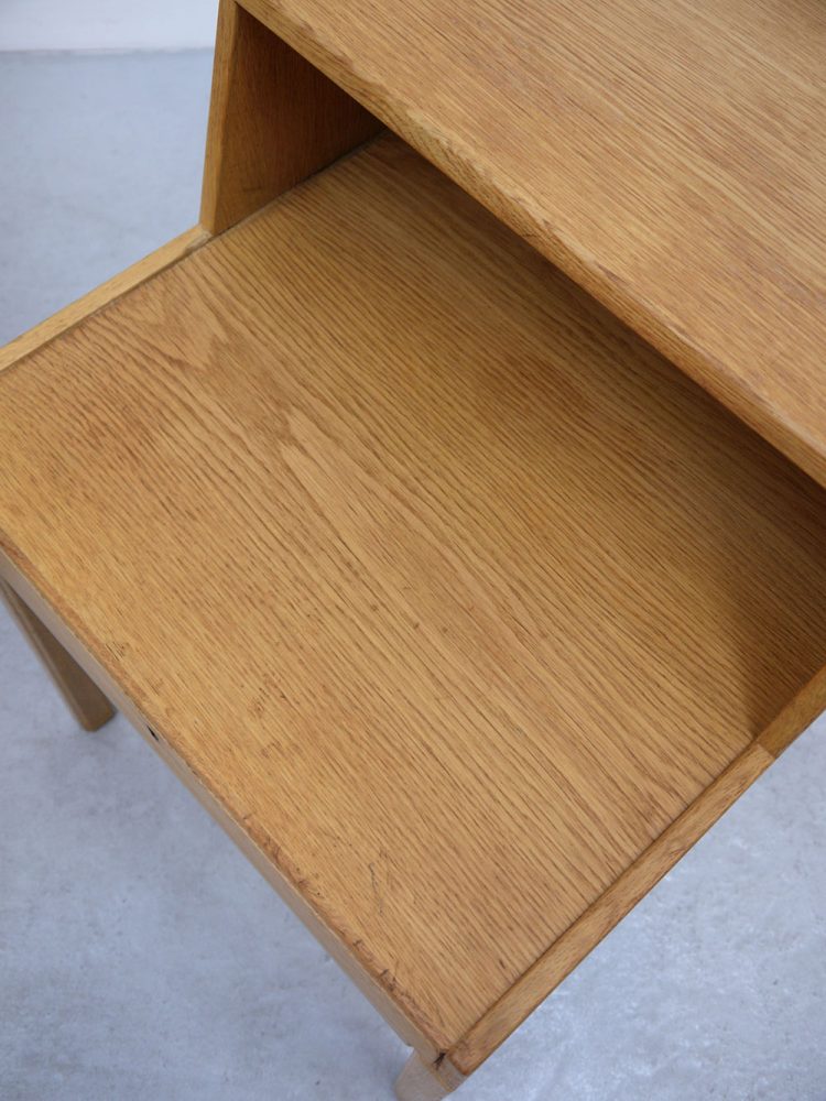 Gunner Myrstrand – Swedish Pair of Oak Bedside Tables with Drawers