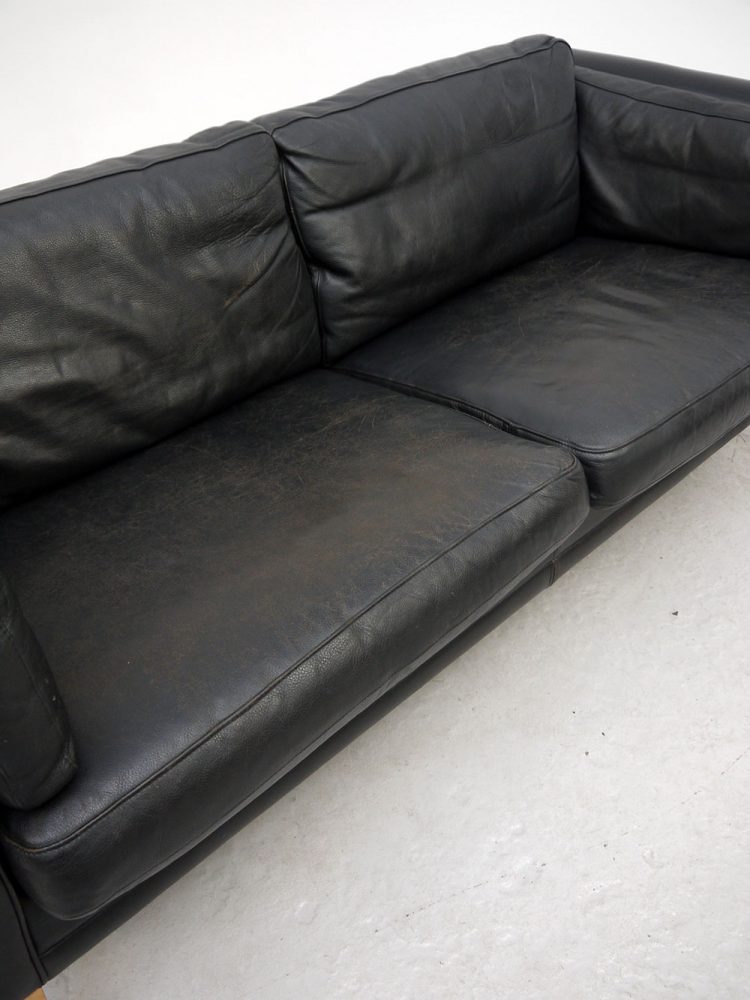 Mogens Hansen – Danish Large Two Seat Leather Sofa