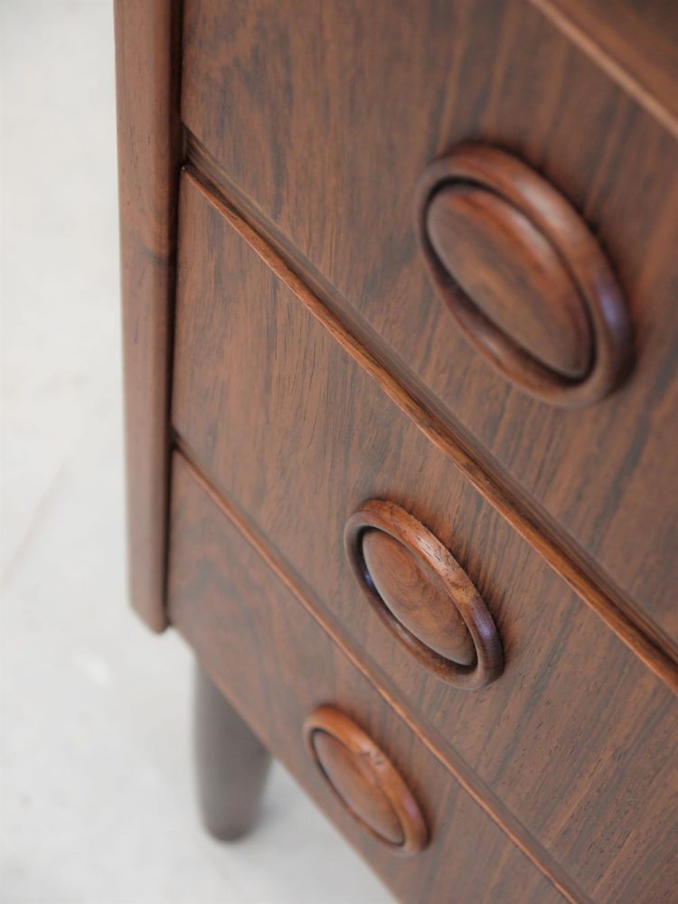Danish – Rosewood Bow Fronted Chest of Drawers