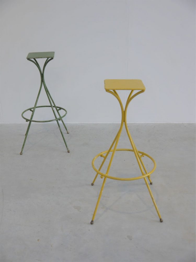 French – Pair of Metal Plant Stands