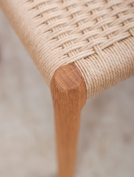 Jl Møller – Oak & Cord Bench