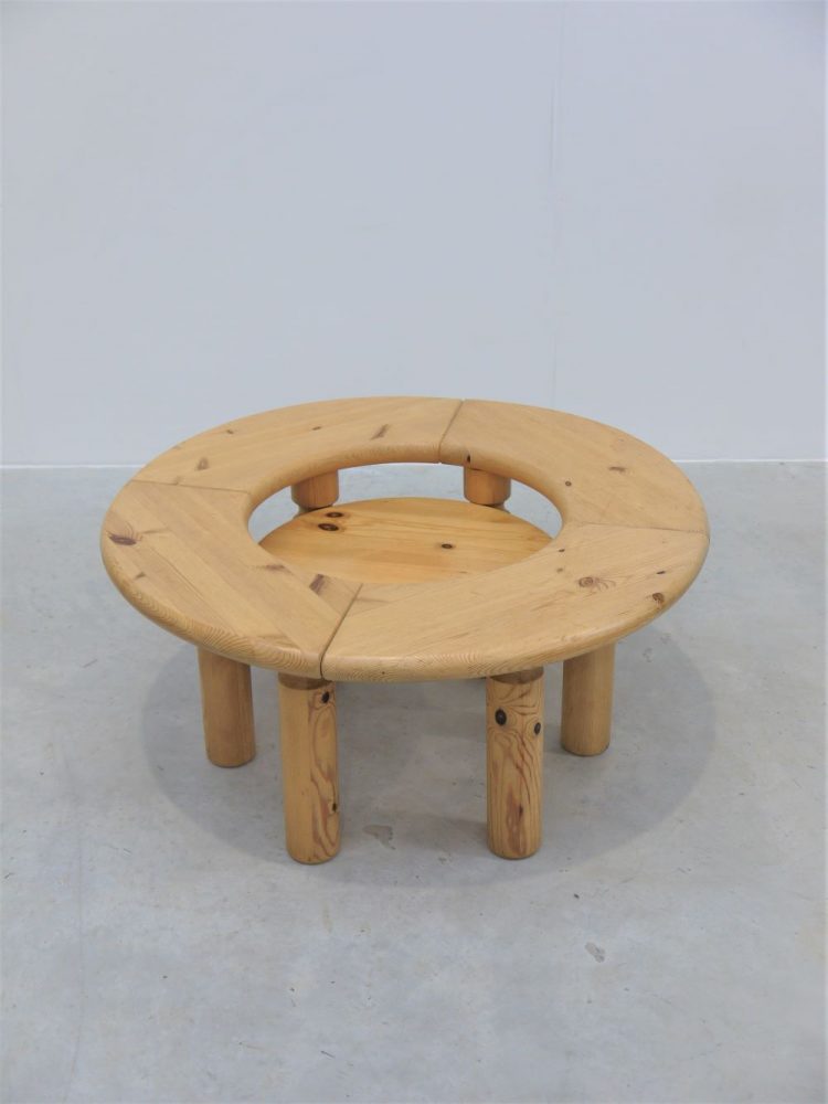 Swedish – Round Two Tier Pine Coffee Table