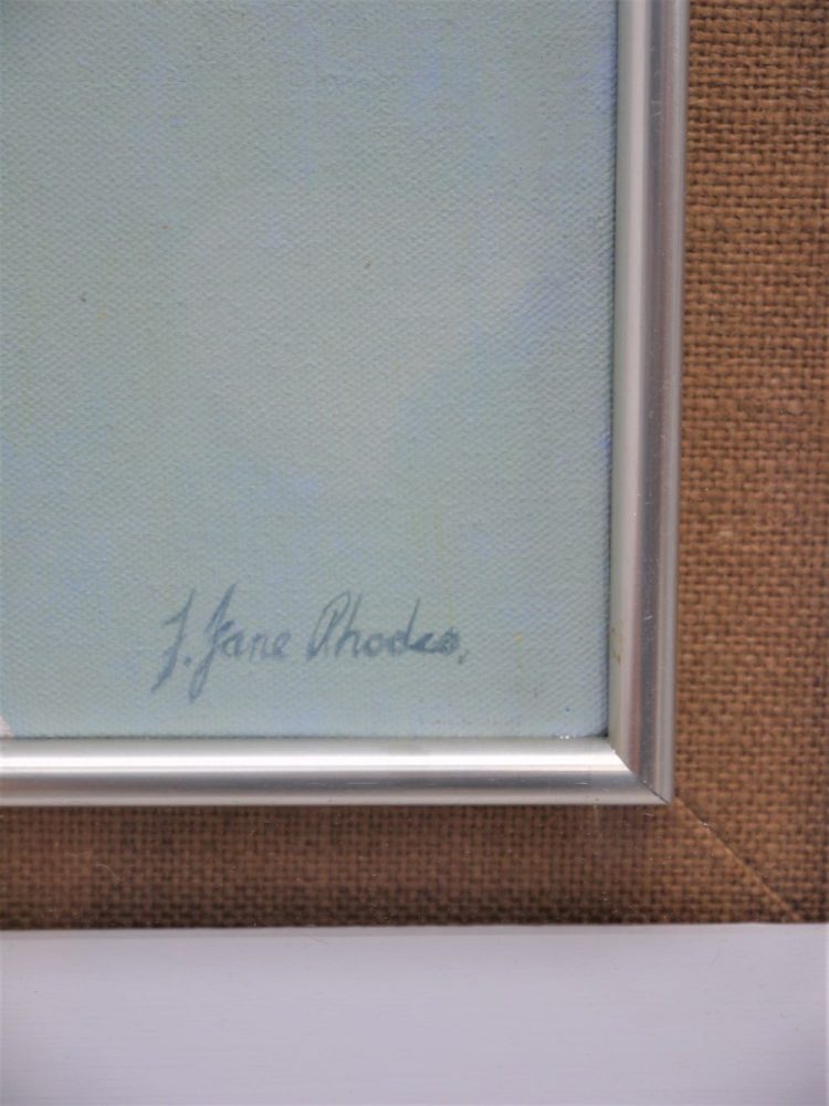 Jane Rhodes – Original Oil ‘Pink Stone in Reeds’
