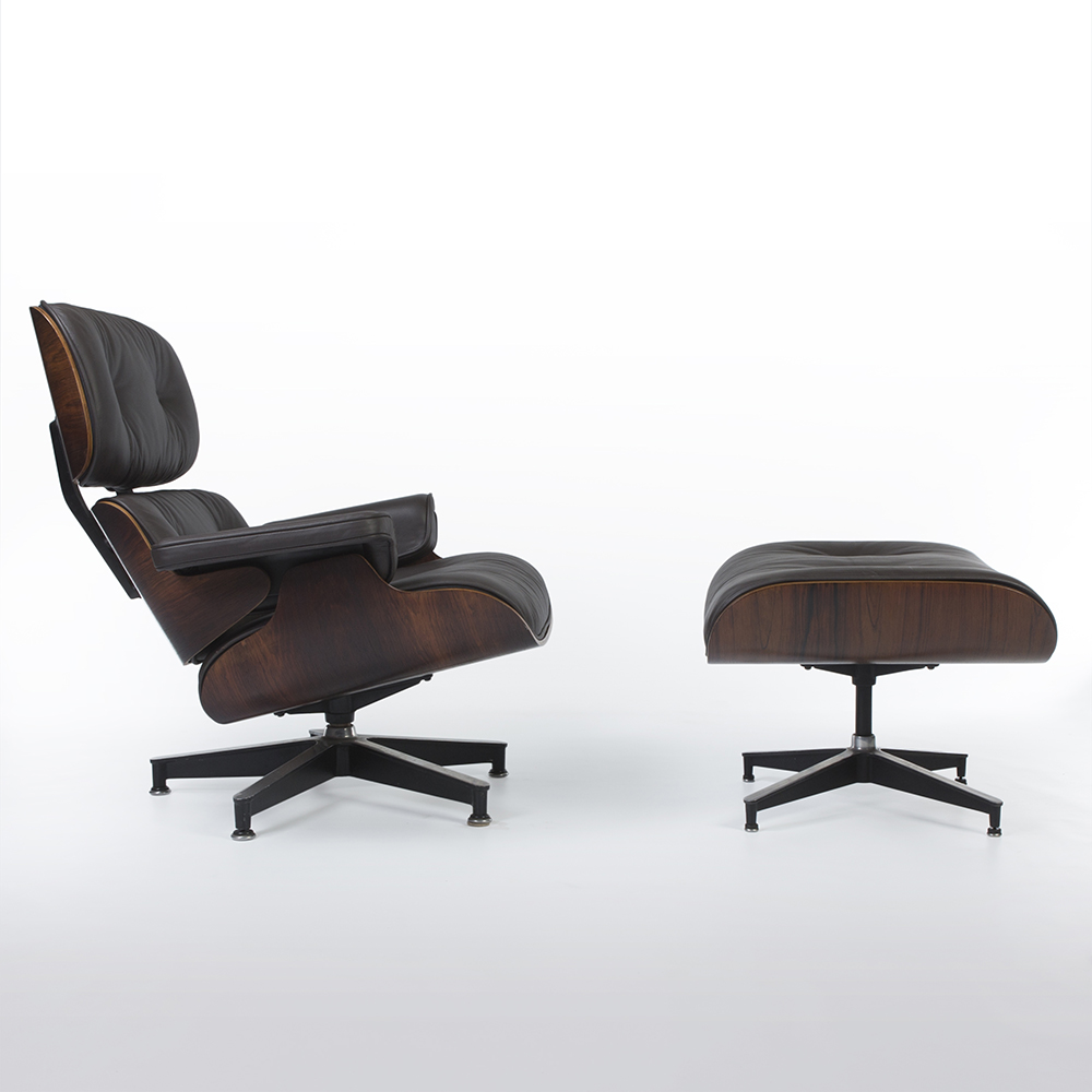 Charles and Ray Eames – Rosewood 670 Lounge Chair and 671 Ottoman