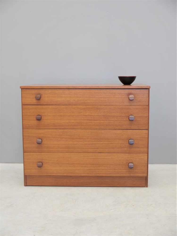 Avalon – Teak Four Drawer Chest