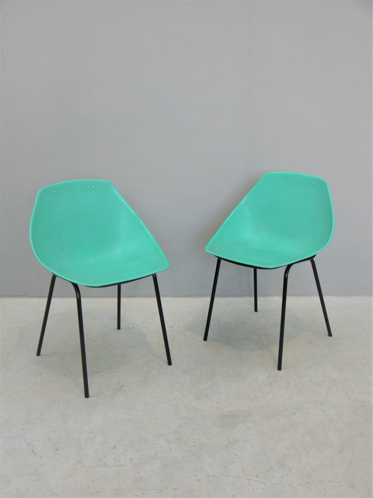 Pierre Guariche – Set of Four Coquillage Chairs