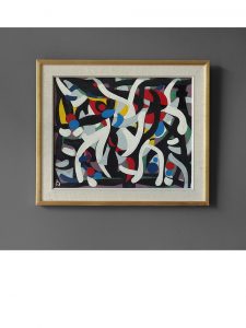 Swedish Artist – Untitled Abstract Composition