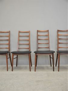 Niels Koefoed – Set of Four Rare Rosewood ‘Lis’ Chairs