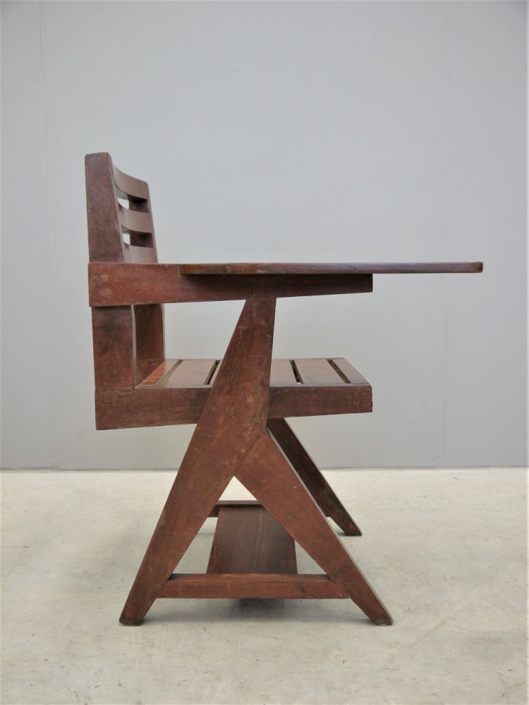 Pierre Jeanneret – Rare Student Solid Wood Writing Chair