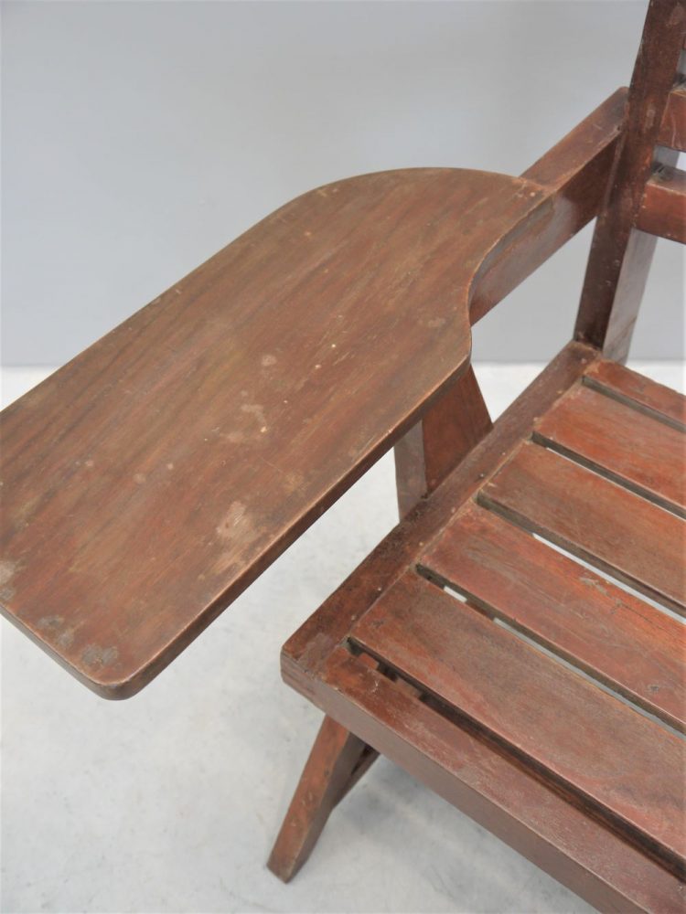 Pierre Jeanneret – Rare Student Solid Wood Writing Chair