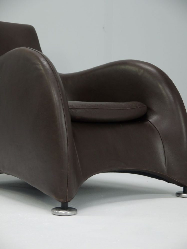 Gerad Van De Berg – Loge Chair and Ottoman for Montis