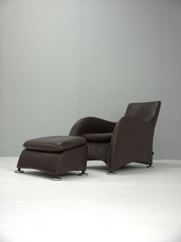 Gerad Van De Berg – Loge Chair and Ottoman for Montis