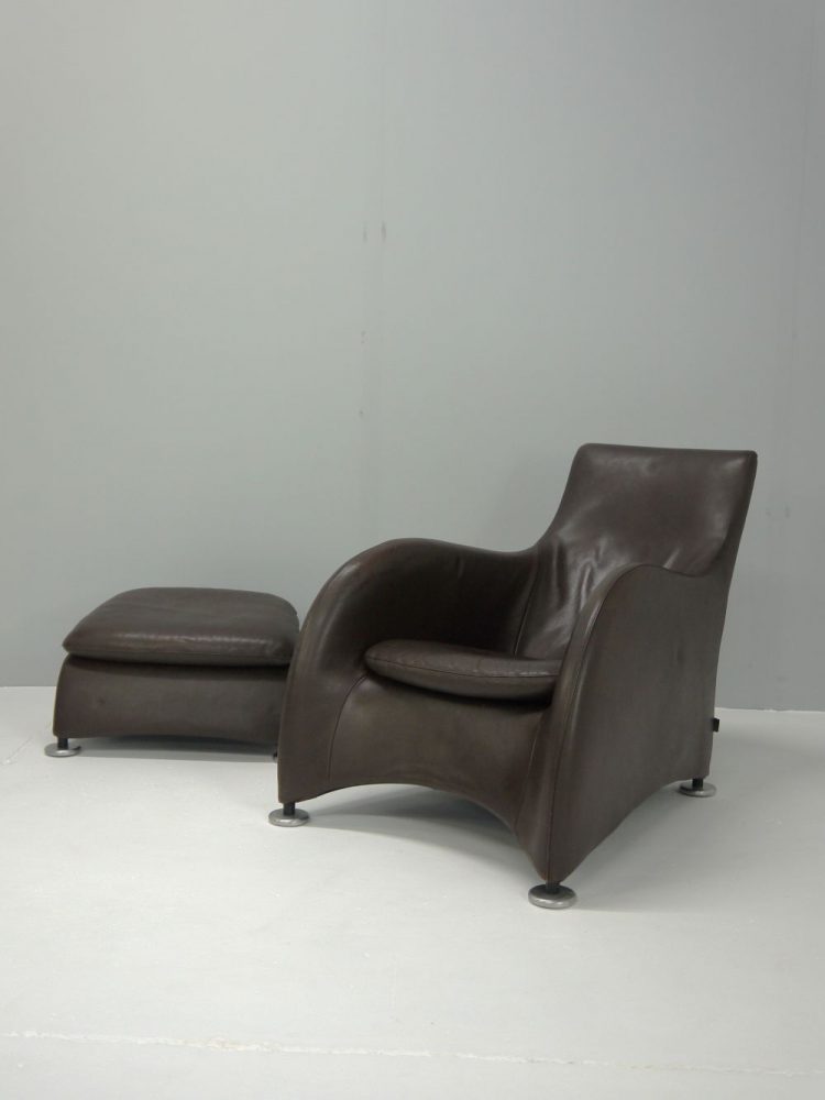 Gerad Van De Berg – Loge Chair and Ottoman for Montis