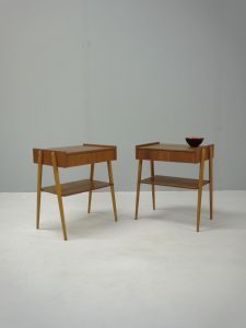 AB Carlstrom – Pair of Danish Bedside Drawer Units