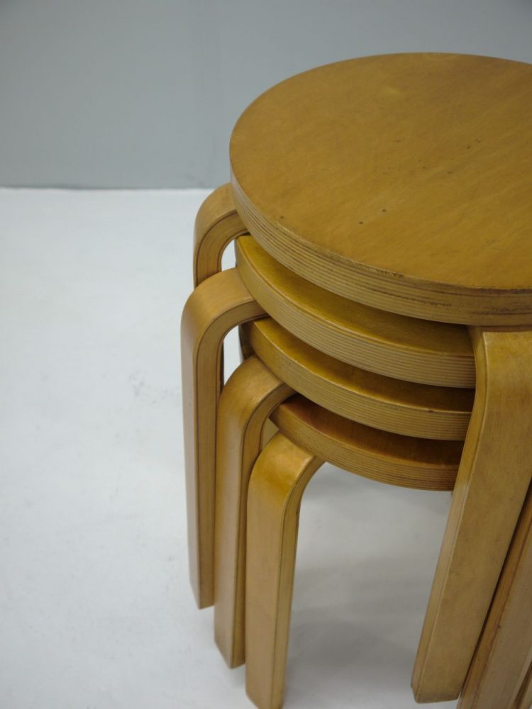 Alvar Aalto – Model 60 Stacking Stools for Artek Finland