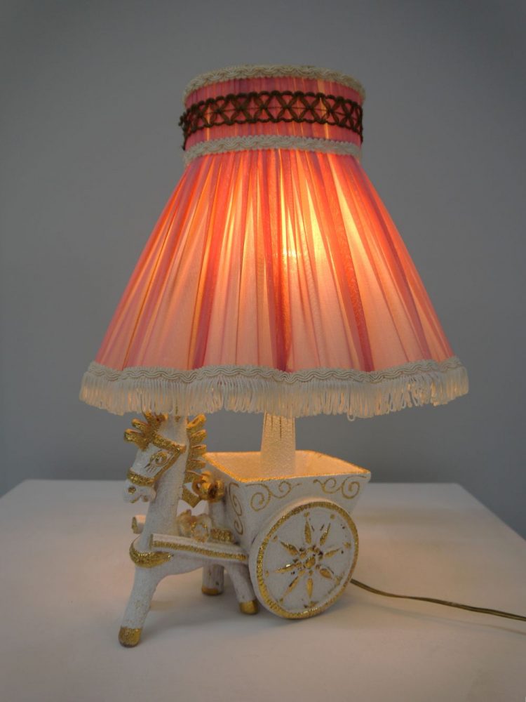 Continental – Kitsch Donkey and Cart Table Lamp
