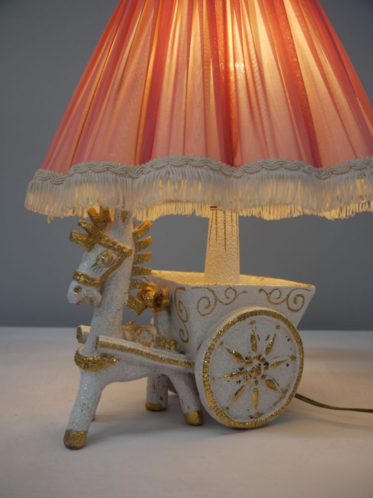 Continental – Kitsch Donkey and Cart Table Lamp