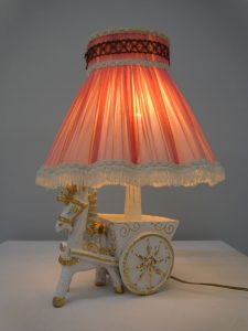 Continental – Kitsch Donkey and Cart Table Lamp