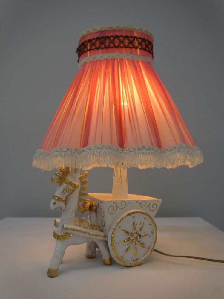 Continental – Kitsch Donkey and Cart Table Lamp
