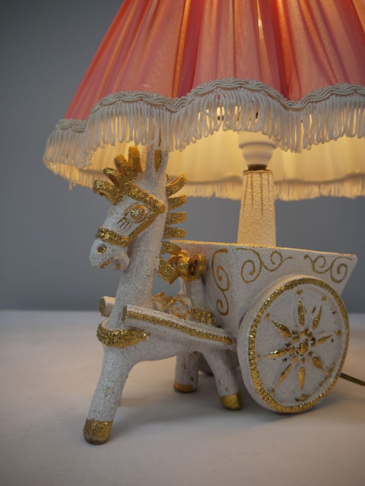 Continental – Kitsch Donkey and Cart Table Lamp