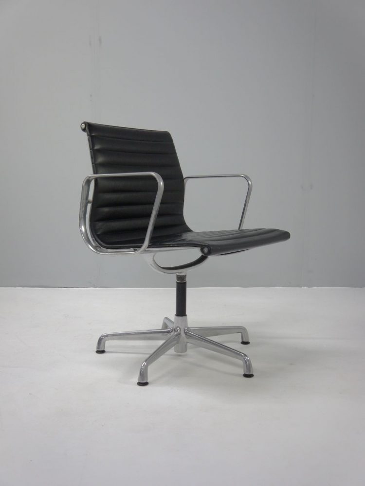Charles and Ray Eames – EA108 Leather Swivel Chair