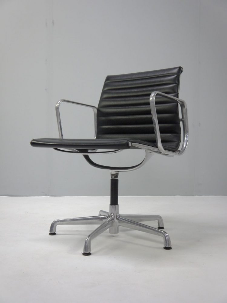 Charles and Ray Eames – EA108 Leather Swivel Chair