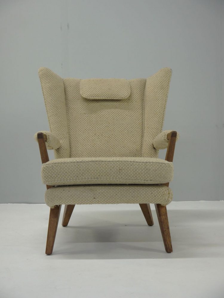 Egomme – Rarely Seen Upholstered Wing Back Chair