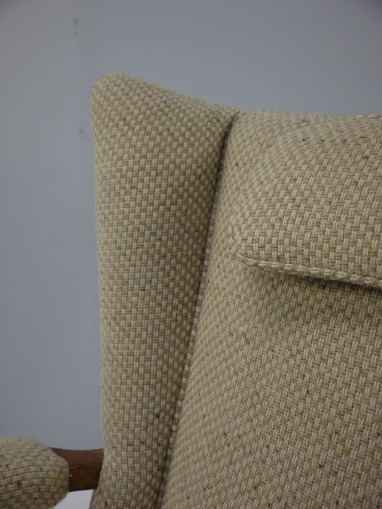 Egomme – Rarely Seen Upholstered Wing Back Chair