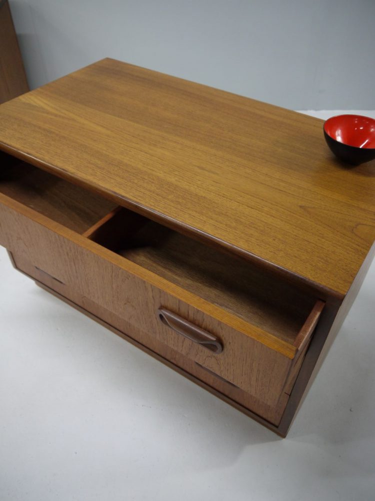 Victor Wilkins – Three Drawer Teak Chest for Egomme