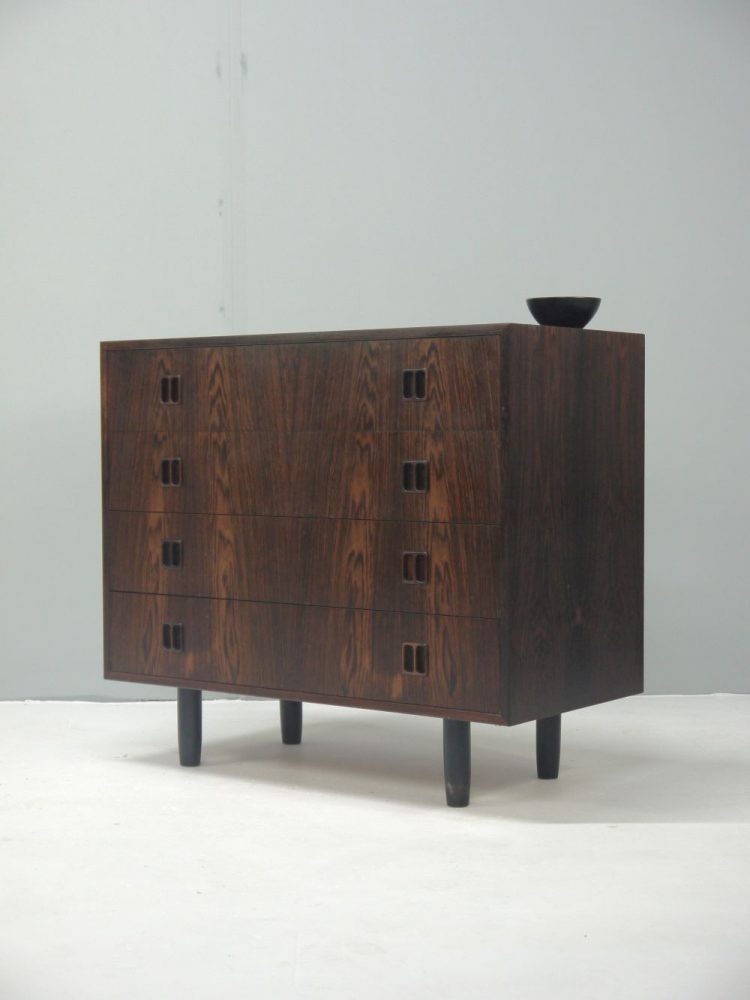 Danish – Rosewood Four Drawer Chest