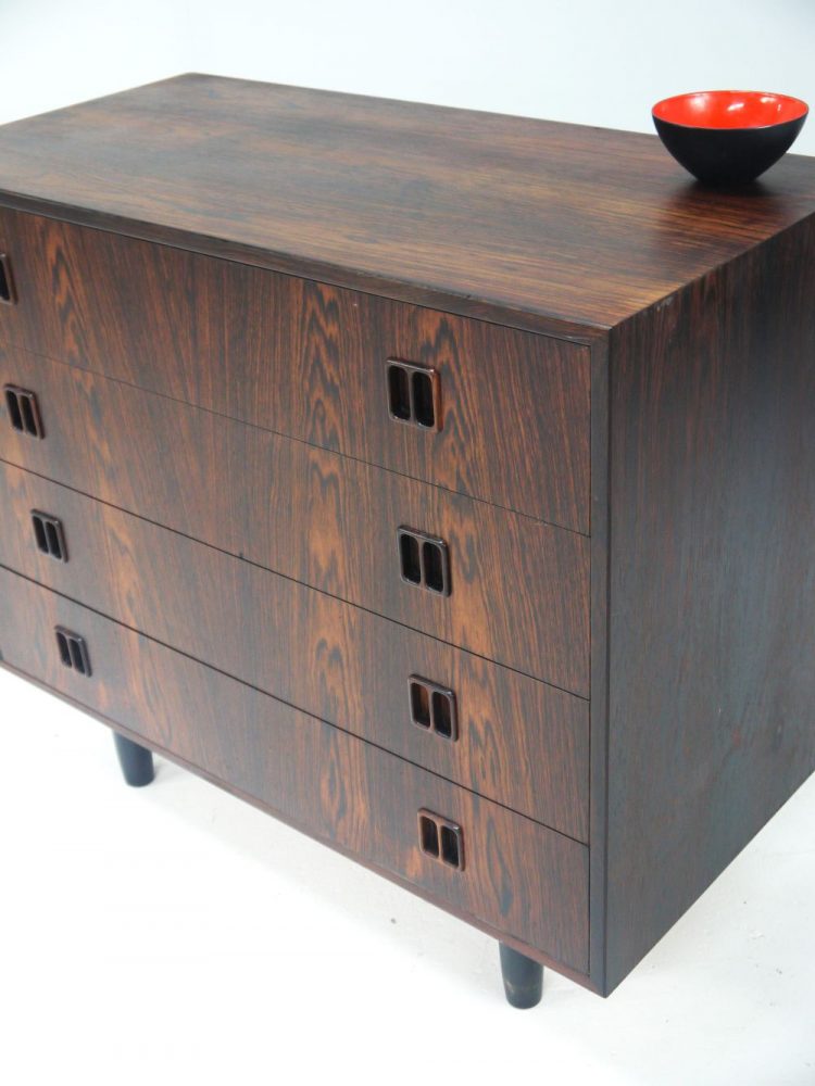 Danish – Rosewood Four Drawer Chest