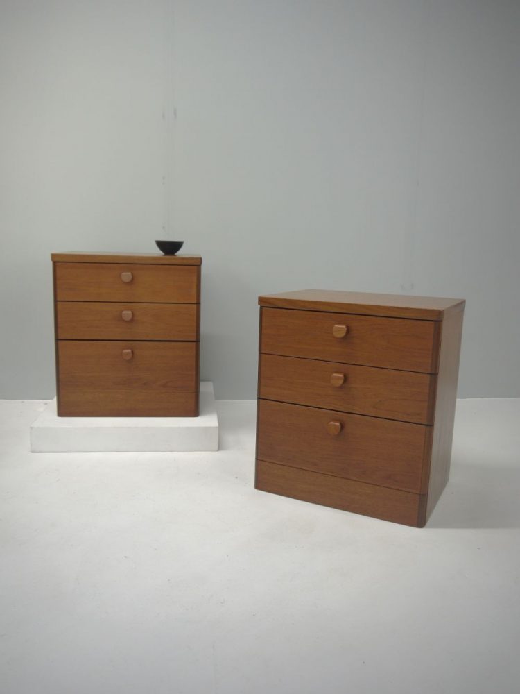 John and Sylvia Reid – Pair of Bedside Drawer Units for Stag