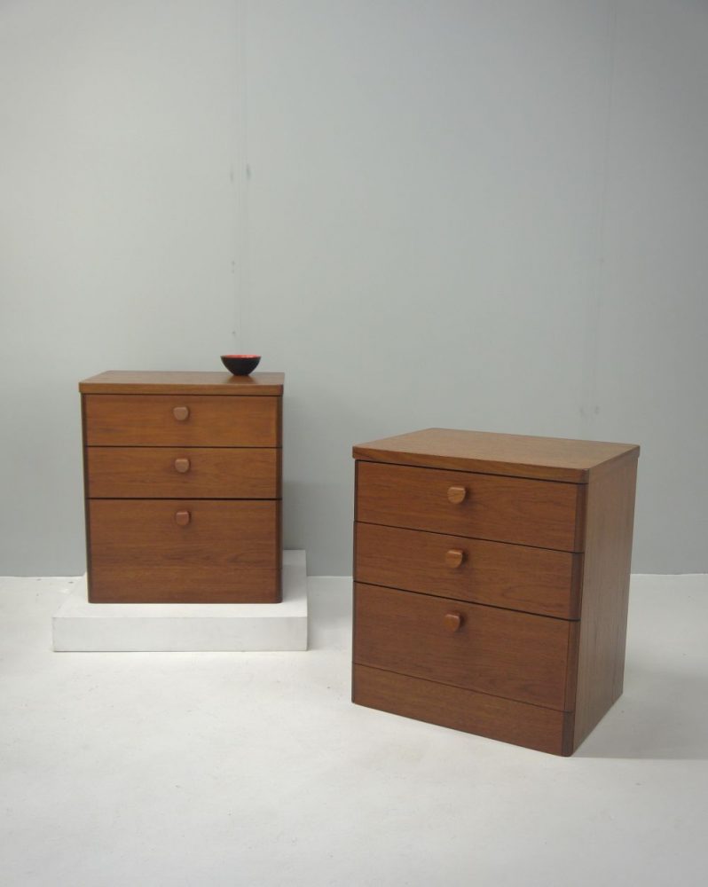 John and Sylvia Reid – Pair of Bedside Drawer Units for Stag