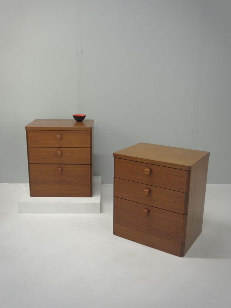 John and Sylvia Reid – Pair of Bedside Drawer Units for Stag