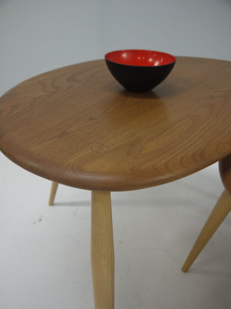 Lucian Ercolani – Set of Elm Pebble Tables