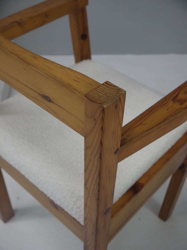 Swedish – Pair of Pine Armchairs