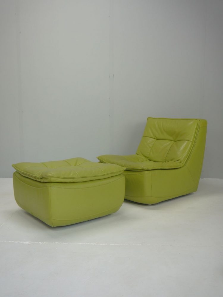 Desede – Leather Modular Chair and Ottoman Set