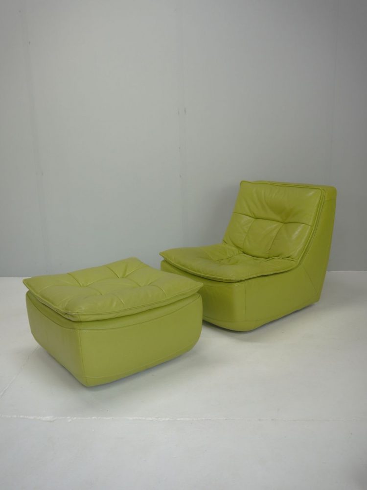 Desede – Leather Modular Chair and Ottoman Set