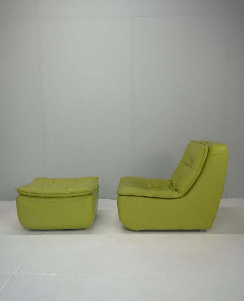 Desede – Leather Modular Chair and Ottoman Set