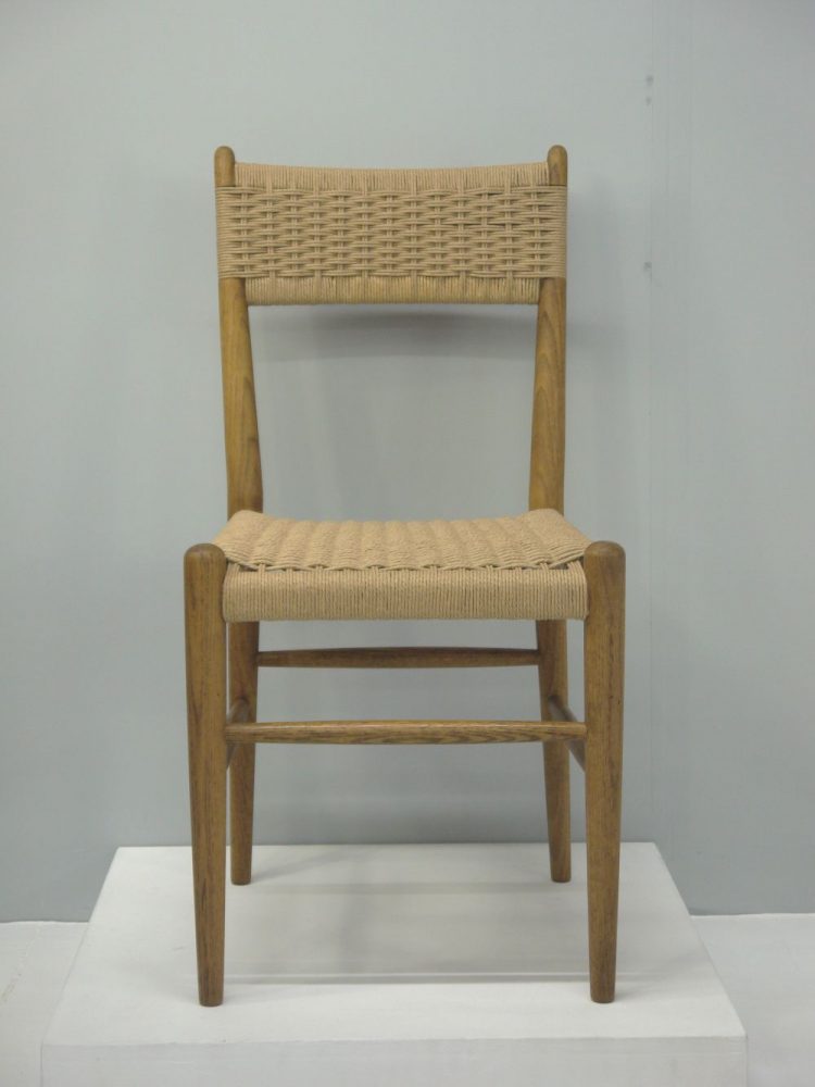 French – Pair of Paper Cord Chairs