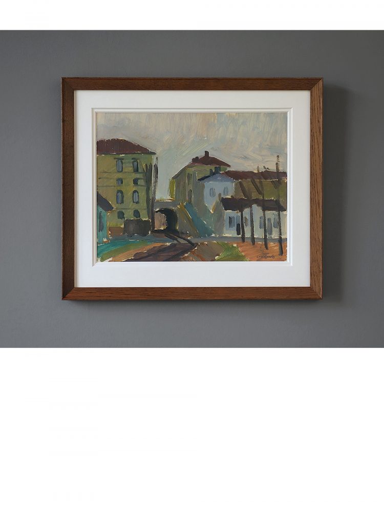 Carl Wetterwik – Hudiksvall Gouache on Card