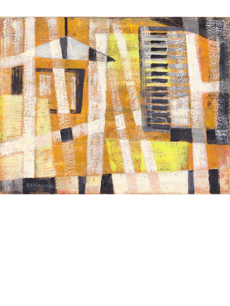 Esaias Thoren – Composition with Orange and Yellow
