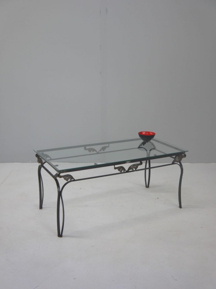 Modernist – Iron Glass Coffee Table